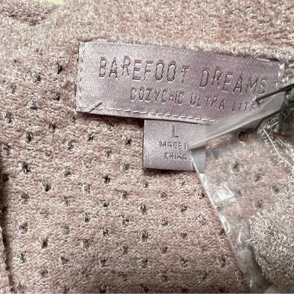 Barefoot Dreams CozyChic Ultra Lite Open Stich Long Cardi - Sz L - Picture 10 of 15